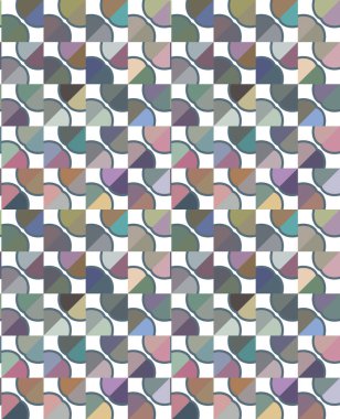 Geometrik süslemeli vektör deseni. Kusursuz tasarım dokusu.