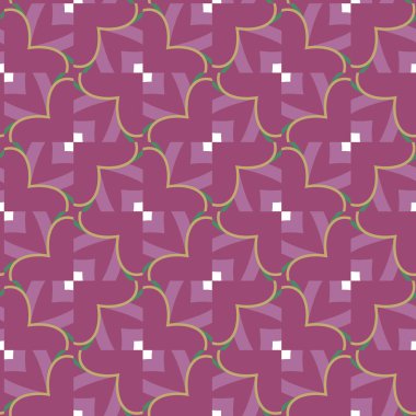 Geometrik süslemeli vektör deseni. Kusursuz tasarım dokusu.