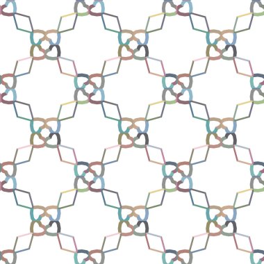 Geometrik süslemeli vektör deseni. Kusursuz tasarım dokusu.