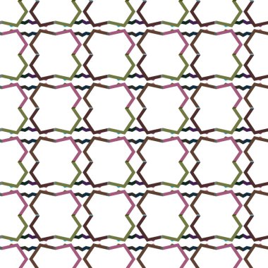 Geometrik süslemeli vektör deseni. Kusursuz tasarım dokusu.