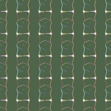 Geometrik süslemeli vektör deseni. Kusursuz tasarım dokusu.