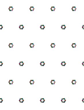 geometrik süsleme biçiminde kusursuz vektör deseni