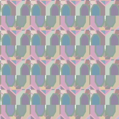 Dikişsiz geometrik süs vektör deseni. Soyut arka plan