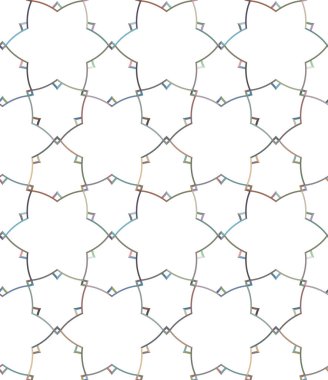 Geometrik süslemeli vektör deseni. Kusursuz tasarım dokusu.