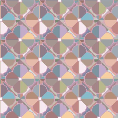 geometrik süsleme biçiminde kusursuz vektör deseni