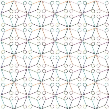 Geometrik süslemeli vektör deseni. Kusursuz tasarım dokusu.