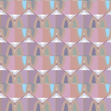 Geometrik süslemeli vektör deseni. Kusursuz tasarım dokusu.