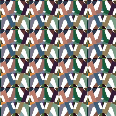Kusursuz Vektör Deseni. Geometrik Süsleme Biçiminde Arkaplan DokusuName.