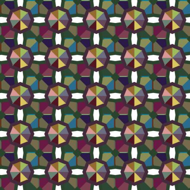Geometrik süslemeli vektör deseni. Kusursuz tasarım dokusu.