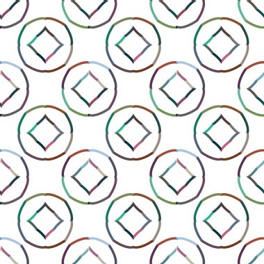 geometrik süsleme biçiminde kusursuz vektör deseni