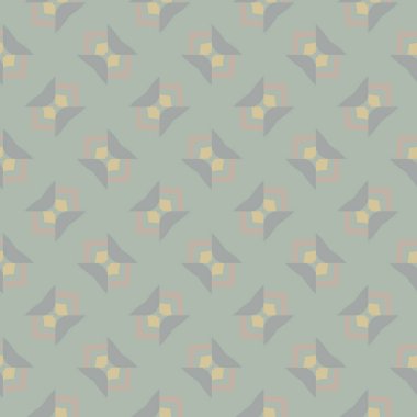 geometrik süsleme biçiminde kusursuz vektör deseni