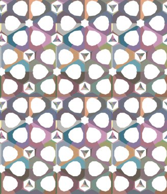 geometrik süsleme biçiminde kusursuz vektör deseni