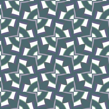 Geometrik süslemeli vektör deseni. Kusursuz tasarım dokusu.