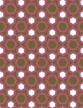 geometrik süsleme biçiminde kusursuz vektör deseni