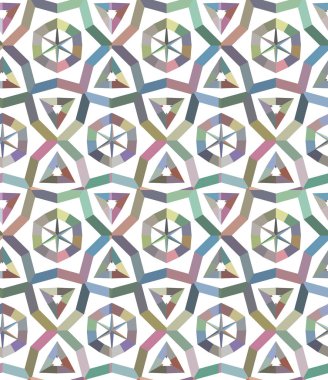 Geometrik süslemeli vektör deseni. Kusursuz tasarım dokusu.