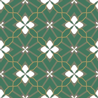 Kusursuz Vektör Deseni. Geometrik Süsleme Biçiminde Arkaplan DokusuName.