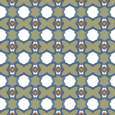 Geometrik süslemeli vektör deseni. Kusursuz tasarım dokusu.