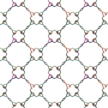 geometrik süsleme biçiminde kusursuz vektör deseni