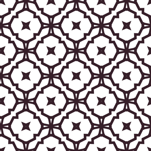 Seamless geometric ornamental vector pattern. Abstract background