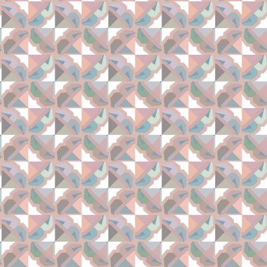 Dikişsiz geometrik süs vektör deseni. Soyut arka plan