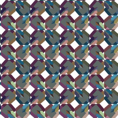 Kusursuz Vektör Deseni. Geometrik Süsleme Biçiminde Arkaplan DokusuName.