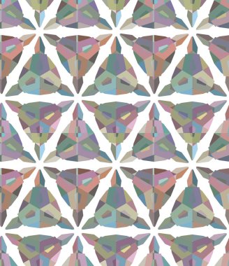 geometrik süsleme biçiminde kusursuz vektör deseni