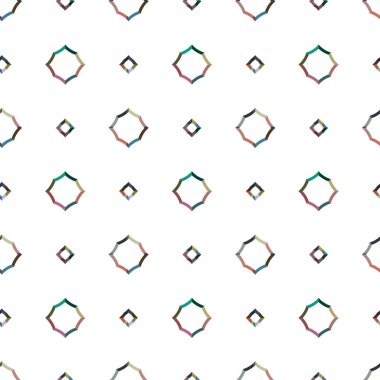 Geometrik süslemeli vektör deseni. Kusursuz tasarım dokusu.