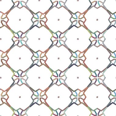 Geometrik süslemeli vektör deseni. Kusursuz tasarım dokusu.