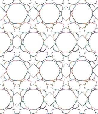 geometrik süsleme biçiminde kusursuz vektör deseni