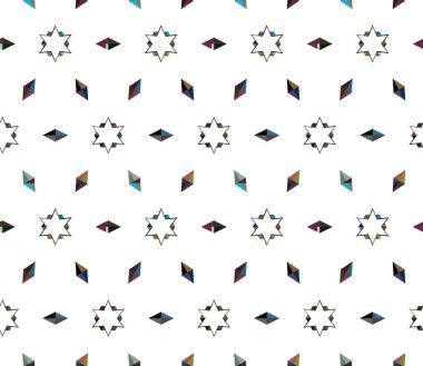 Geometrik süslemeli vektör deseni. Kusursuz tasarım dokusu.