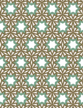 Geometrik süslemeli vektör deseni. Kusursuz tasarım dokusu.