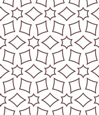 geometrik süsleme biçiminde kusursuz vektör deseni