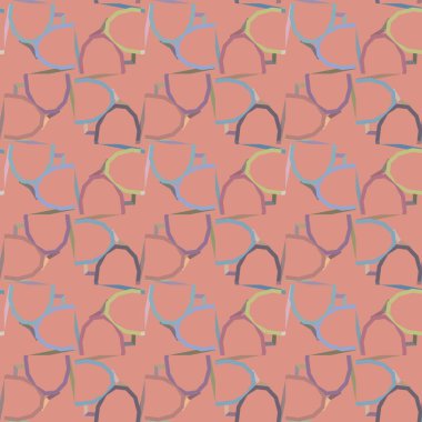 Geometrik süslemeli vektör deseni. Kusursuz tasarım dokusu.