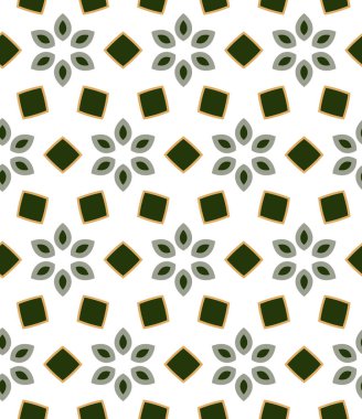 geometrik süsleme biçiminde kusursuz vektör deseni