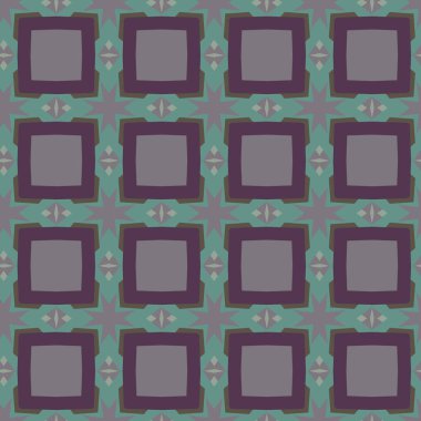 geometrik süsleme biçiminde kusursuz vektör deseni