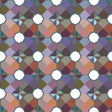 Dikişsiz geometrik süs vektör deseni. Soyut arka plan