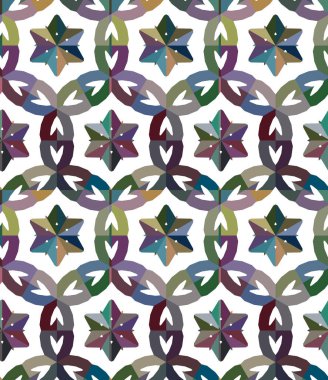 Dikişsiz geometrik süs vektör deseni. Soyut arka plan