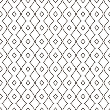 geometrik süsleme biçiminde kusursuz vektör deseni