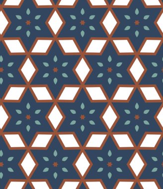 Dikişsiz geometrik süs vektör deseni. Soyut arka plan