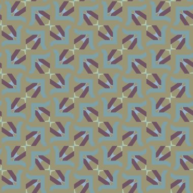 Geometrik süslemeli vektör deseni. Kusursuz tasarım dokusu.