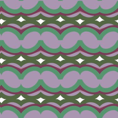 Geometrik süslemeli vektör deseni. Kusursuz tasarım dokusu.