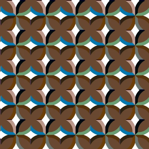 Безшовний Геометричний Орнаментальний Вектор Абстрактний Фон — стоковий вектор