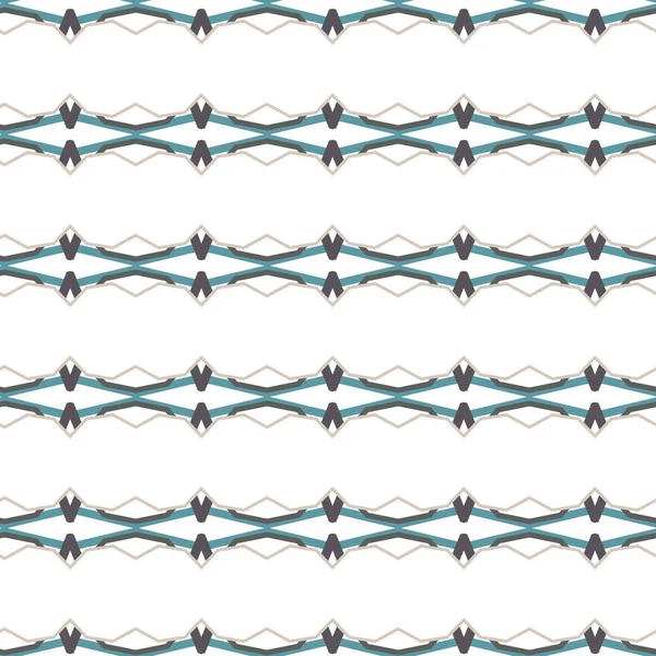 幾何学的な装飾スタイルのシームレスなベクトルパターン — ストックベクタ