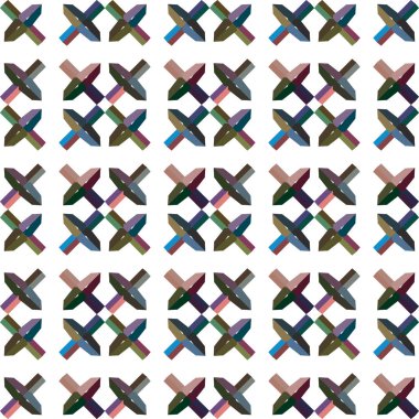 Geometrik süslemeli vektör deseni. Kusursuz tasarım dokusu.