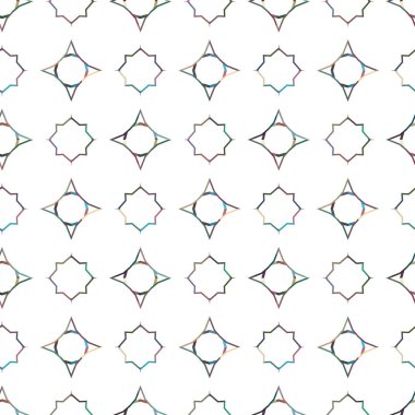 Kusursuz Vektör Deseni. Geometrik Süsleme Biçiminde Arkaplan DokusuName.