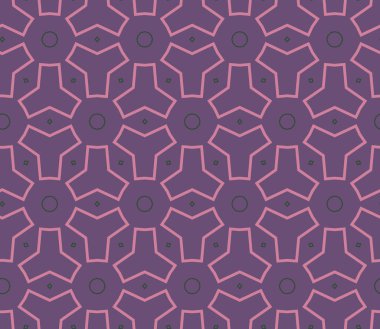 Kusursuz Vektör Deseni. Geometrik Süsleme Biçiminde Arkaplan DokusuName.