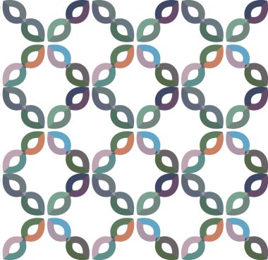 Geometrik süslemeli vektör deseni. Kusursuz tasarım dokusu.