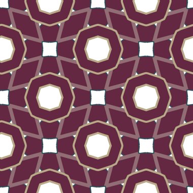 Kusursuz Vektör Deseni. Geometrik Süsleme Biçiminde Arkaplan DokusuName.