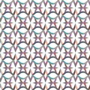 Geometrik süslemeli vektör deseni. Kusursuz tasarım dokusu.