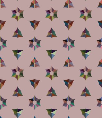 Dikişsiz geometrik süs vektör deseni. Soyut arka plan